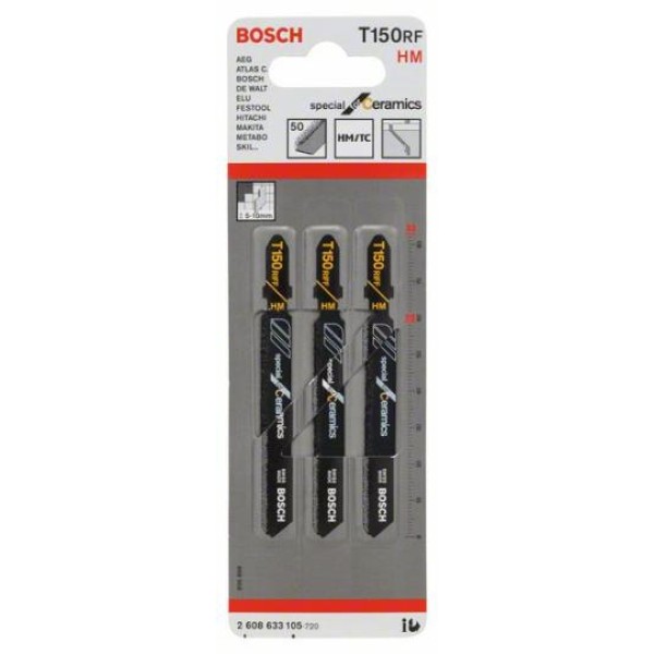 Нож за зеге Bosch T 150 RF Special for Ceramics, 3 бр.